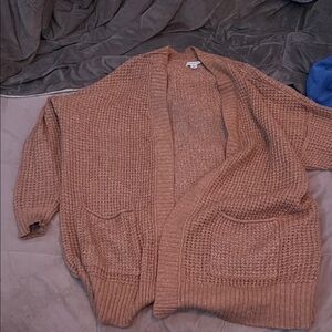 American Eagle Outfitters Cozy Tan Cardigan